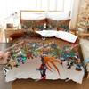 3d Anime Game Mega Man Zero Bedding Set Printed Bed Set Duvet Cover Sheet Pillowcase Bed Soft Quilt Cover Full Queen King Size