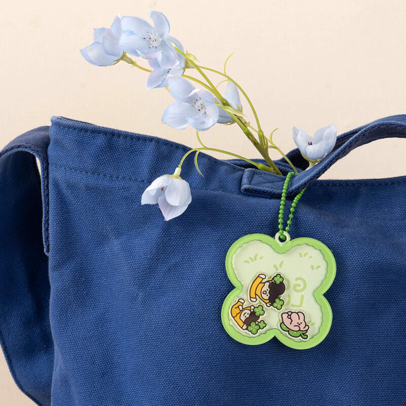 Clover Friends Shaker Keychain