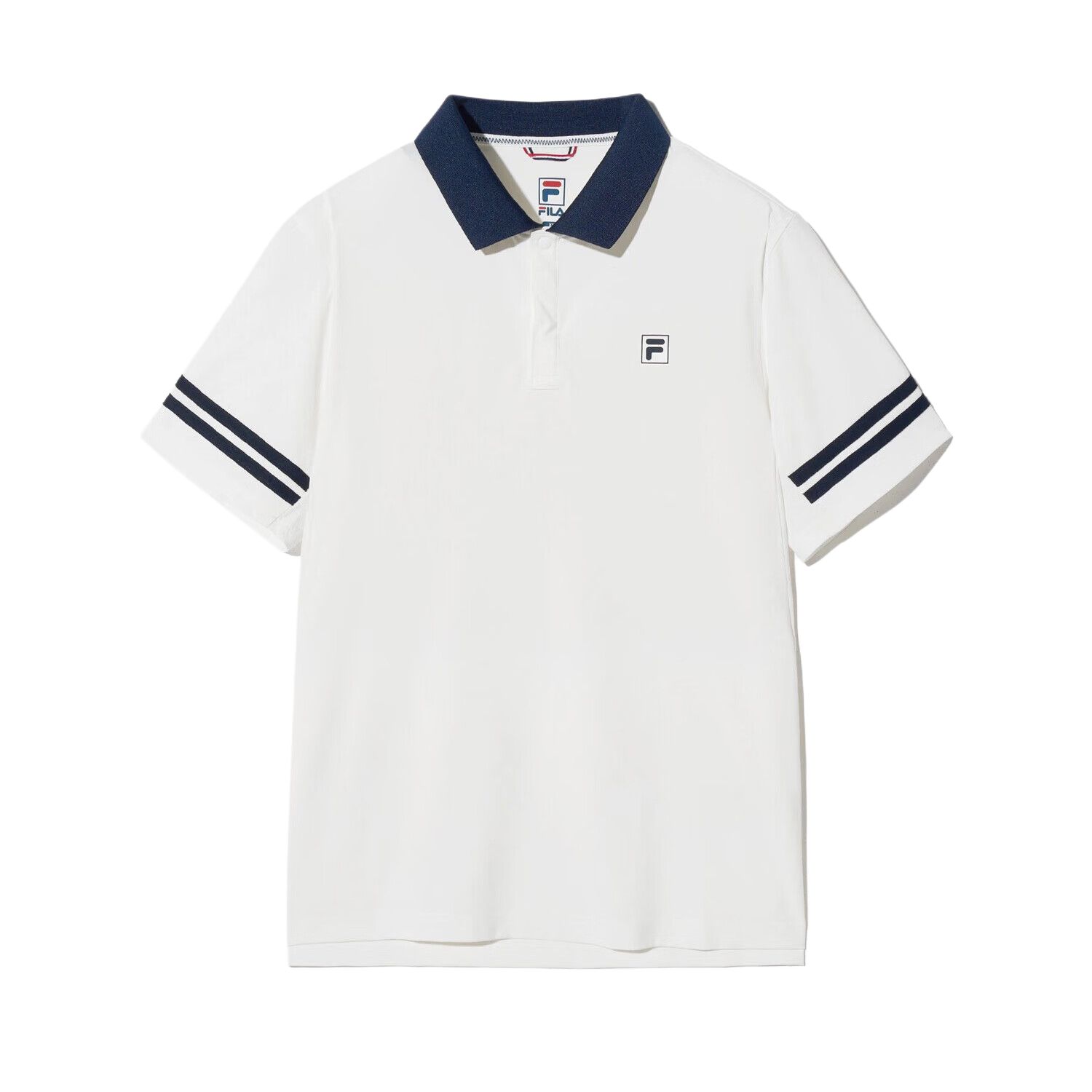 FILA Polo Shirts Men s White Polo Collar Moderate FS2TSH2302M-OWH 105