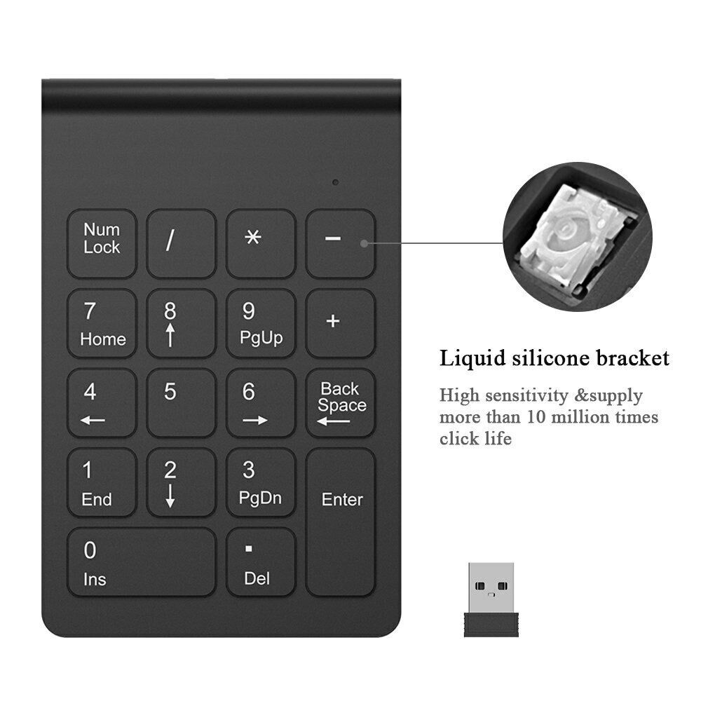 Buy Portable Mini Wireless 28 Keys 2.4G Numeric Keypad Laptop Tablet ...