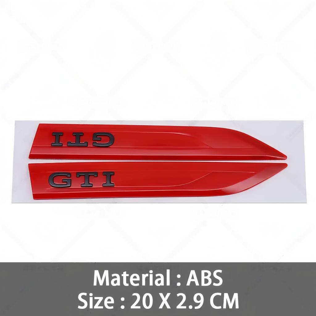 3D ABS  GTI GTD Emblem Decal Car Door Side Fender Badge Sticker High-Quality Automotive Exterior Accessories