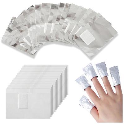 100pcs Nail Art Removal Aluminium Foil Soak Off Acrylic Gel Polish Removal Wraps Manicure Tool