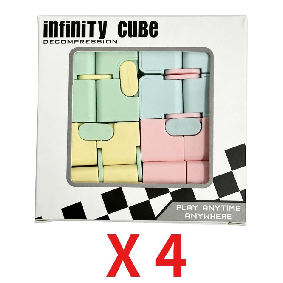 Infinity Cube Flip Adhd Giocattoli Ansia Giocattolo Punta delle dita per Gioco Puzzle Antistress Dito magico Agitarsi Autismo Regali a mano Bambini