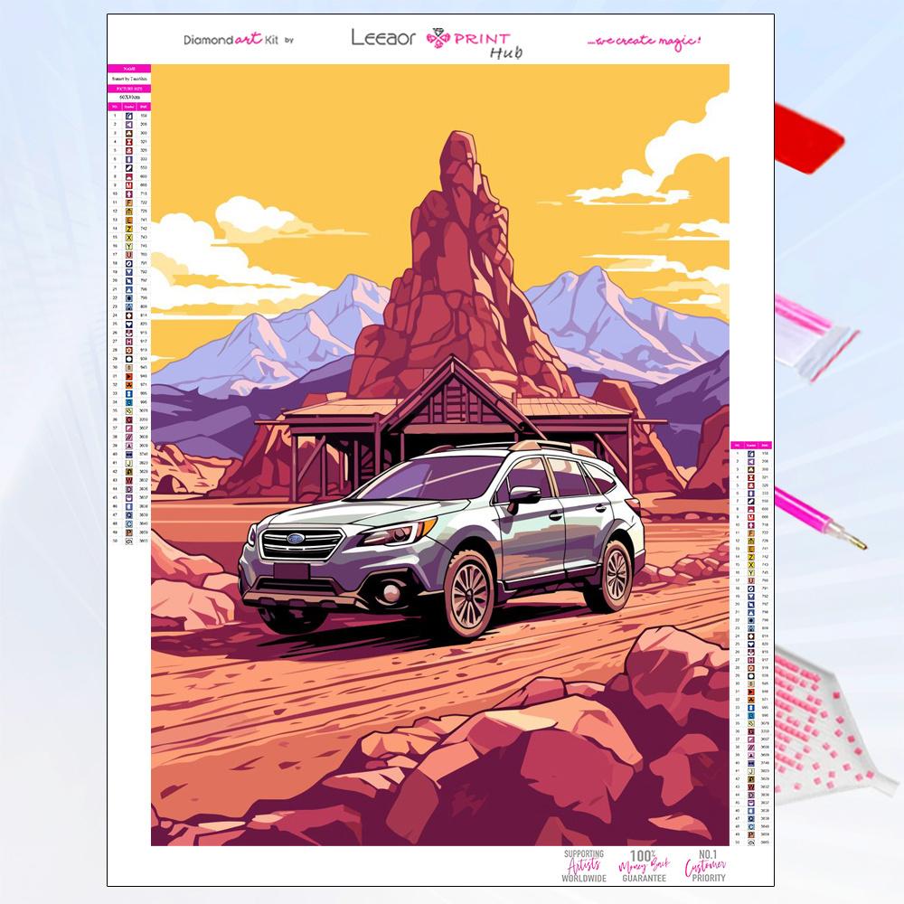 Kolorowe Samochody Malowanie Diamentowe Nowość 2026 Ulubione Zabawki Chłopców Pełna Mozaika z Cyrkonii Haft Zestaw do Haftu Krzyżykowego Dekoracja Domu