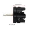 Aluminum Alloy Nut Zipper Drill Attachment Easy Fast Removal Tool Set Nut Remover Bolts Extractor Drill Bit Socket Bit Socket Wrenches Tool Set