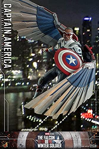 TV Masterpiece Falcon & Winter Soldier Captain America 1/6 Scale Figure Blue