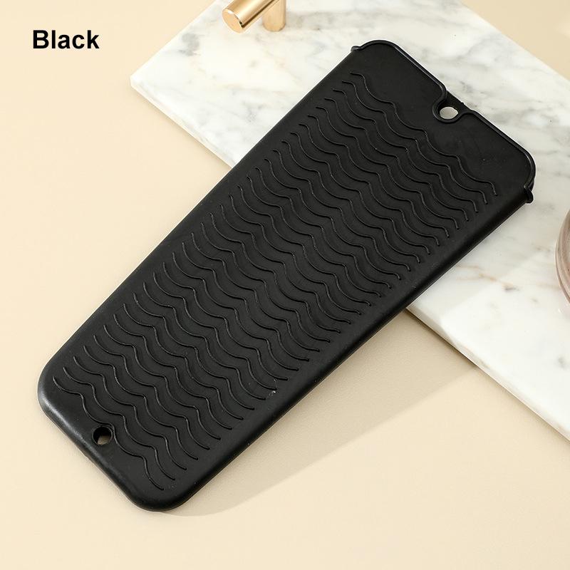 Silicone Hair Curling Wand Cover Hair Straightener Storage Bag Hairdressing Curling Iron Insulation Mat Heat Resistant Pouch