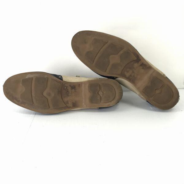 Włochy Male & Co Skórzane buty dwukolorowe typu spectator z czubkiem typu wingtip 41 25.5 Granatowo-białe(UŻYWANY)