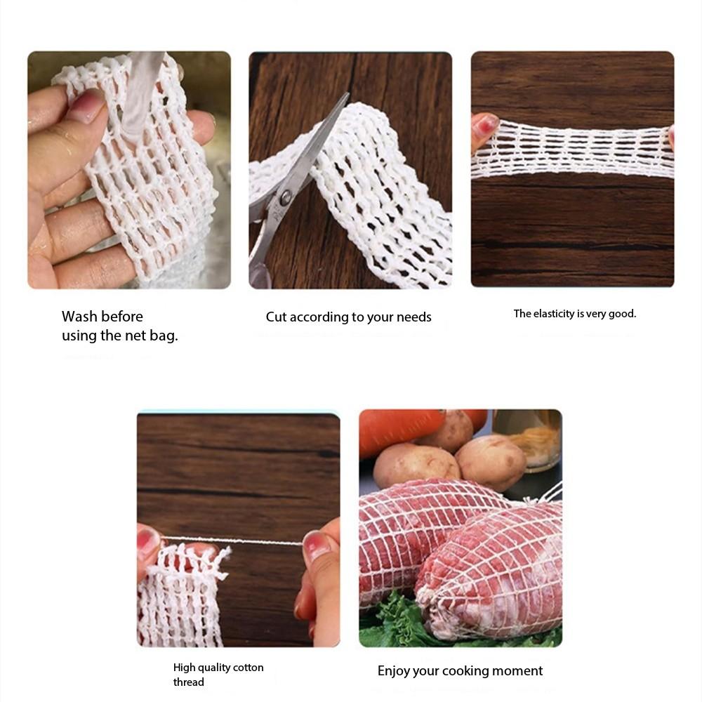 1/2/3 Metri Plasă de Bumbac pentru Carne Plasă pentru Șuncă și Cârnați Instrument de Gătit Carne Sfoară de Măcelar Rulou de Cârnați Cârnați Hot Dog Ambalaj