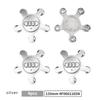 4 Stück 135mm Auto Fünf-Speichen Felgenmitte Nabendeckel 4F0601165N Zubehör für AUDI A4 B8 B6 B9 B7 A3 8P 8V 8L A6 C7 C6