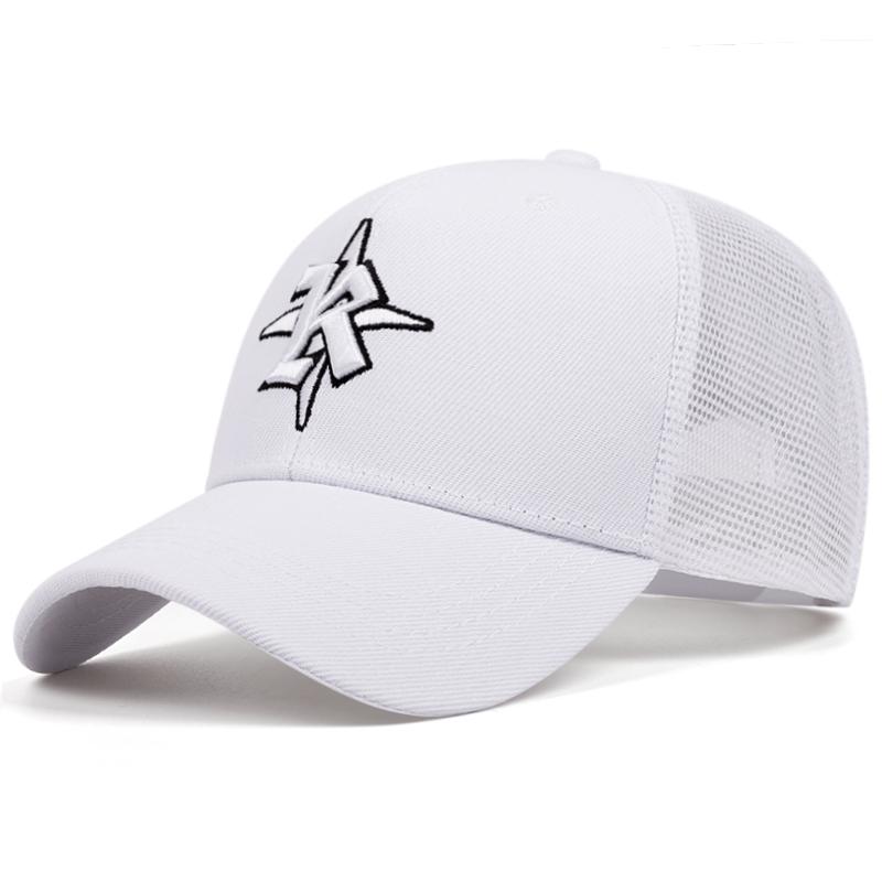 Fashion Simple New Breathable Mesh Hat R Star Embroidery Street Pop Hip Hop Hat Daily Leisure Sunshade Baseball Hat Unisex