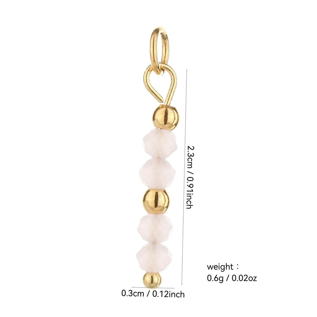 Handmade 18k Gold Electroplated Natural Stone Bead Earrings
