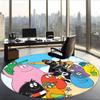Barbapapa (1) Round Office Rug Decorative Floor Rug for Office Bedroom Living Room and Home Space