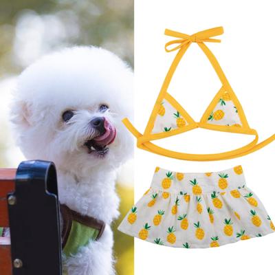 Yousheng 1 Set Haustier-Badeanzug-Verschlussband, bequemer, klarer Druck, Ins Sommer, Haustier-Bikini, Hund, Strand, Haustier-Badeanzug, Strandparty