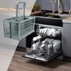 Universal Dishwasher Cutlery Basket with Folding Grid Lid Heavy Duty