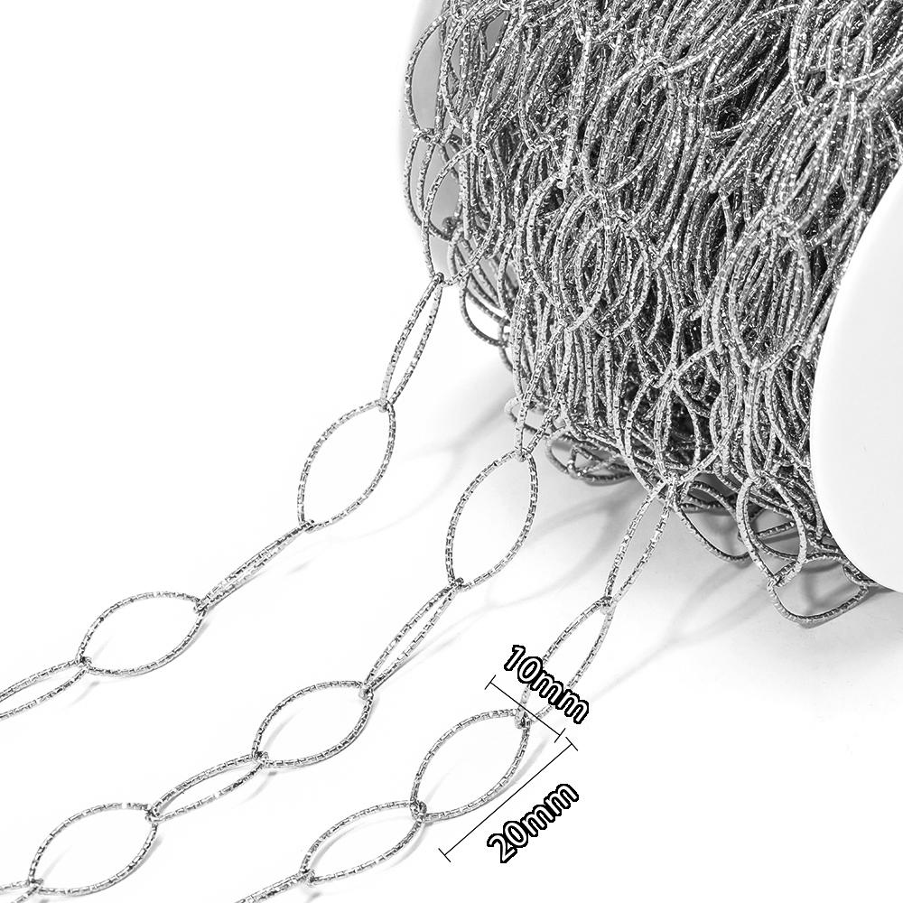 

1 Meter Stainless Steel 14mm 16mm Round Eyes Chains Handmade Necklace Wire Link Chain for Bracelet Findings DIY Jewelry Making