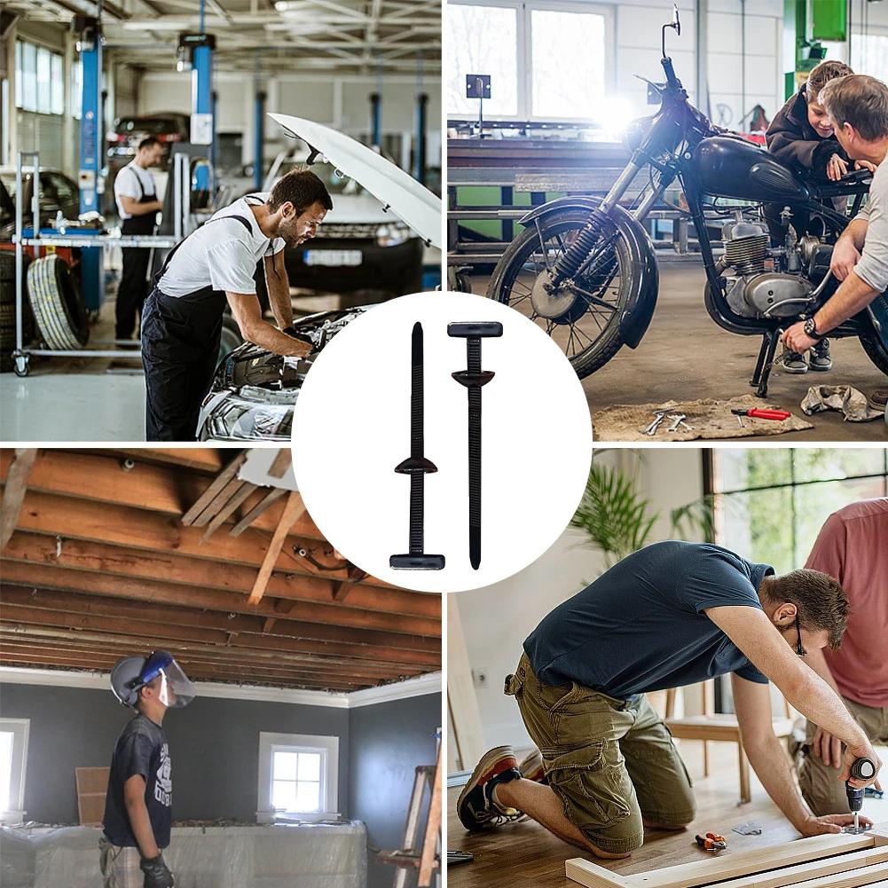 10-30PCS Nylon Cable Tie Buckle Auto Fastener Screw Replacement Clip Car Fender Trunk Engine Guard Panel Wire Management Secure