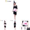 Captivating Polyester Witch Cosplay Dress For Women Ideal For Stage Shows And Easter Celebrations