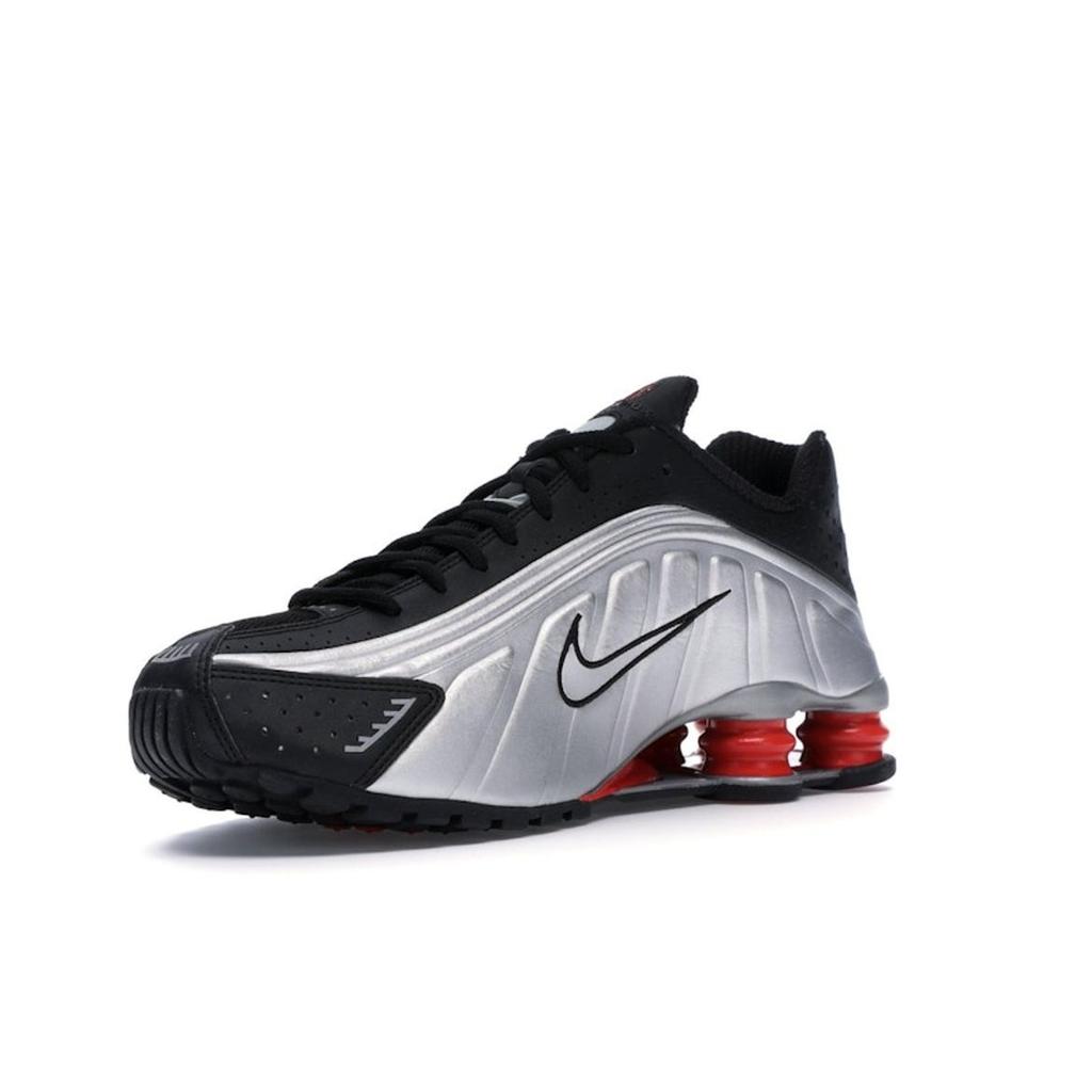 Nike Shox R4 Retro OG 2019 Unisex Sneakers Silver Black Metallic-Silver BV1111-008