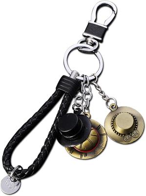 3D Legierung Schlüsselanhänger für One Piece Teufelsfrucht Strohhut Totenkopf Tasche Charakter Metall Beliebter Anime Beliebt Moe Stilvoll Geburtstagsgeschenk [Morydovs] Anhänger,