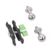 1/4inch Ball Head Joint Base Double Socket Arm Extension Arm Motorcycle Bike Phone Mount Action Camera Lighting Equipment