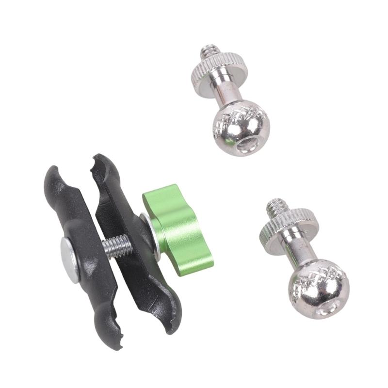 1/4inch Ball Head Joint Base Double Socket Arm Extension Arm Motorcycle Bike Phone Mount Action Camera Lighting Equipment