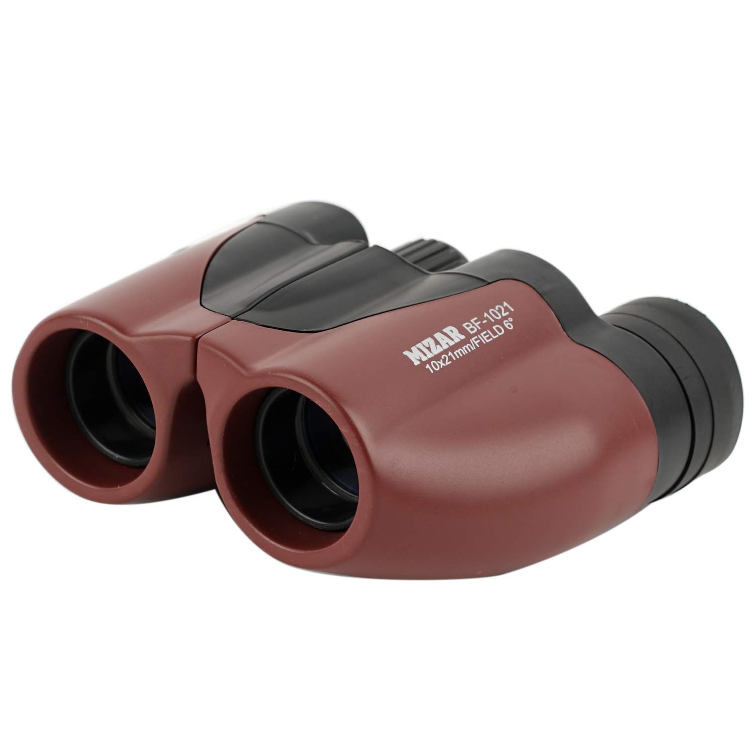 

MIZAR Binoculars 10x 21mm Aperture Porro Prism Compact Wine Red BF-1021