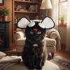 Funny Cute Pet Fly Hat Noise Protection Soft Pet Headgear Warm Cat Head Cover Party