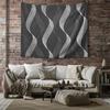 Modern Abstract Wave Pattern Wall Tapestry Machine Washable All Season Decor Art Print Geometric Design Home Elevate Your Space