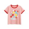 Trendy Children's Clothing 2026 Summer New Product Girls' Pure Cotton Round Neck Short-Sleeved T-Shirt Kidsren's Cartoon Printed Baby Clothes
