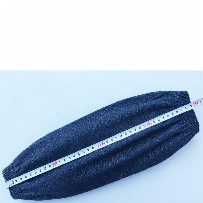 Unisex Long Denim Sleeve Protectors Heavy Duty Canvas Work Arm Sleeves Stain Resistant Welding Labor Safety Oversleeves