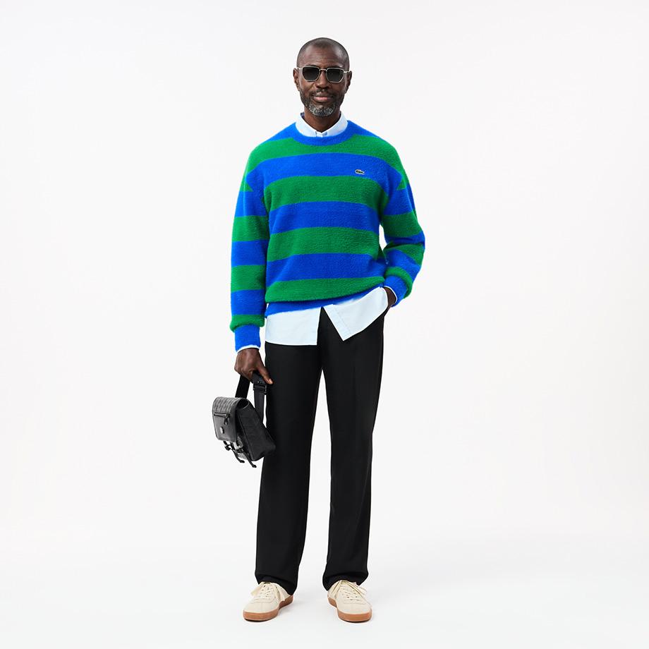 Lacoste Men's Double-Face Stripe Pullover AH2915-54NICJ