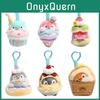 Koupen Chan Penguin Plush Keychain With Ice Cream For Cute Bag Decor And Gift