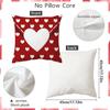 Red Heart Valentine's Day Pillowcase Polyester Simple Envelope Throw Pillow Cover Soft Wedding Pillow Cover For Sofa Decoration