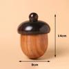 DIY Key Chain Wooden Large Acorn Ornament Wooden Storage Box Aromatherapy Container Pendant Accessories Car Decoration Pendant