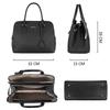 David Jones - Sac À Main Femme Bugatti - Cabas Fourre-Tout Elégant Cuir PU - 2 Compartiments Multipoche Chic - Noir