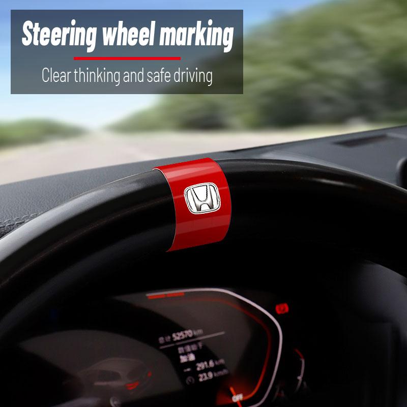 Car Sticker Steering Wheel Wecoration National Flag Decal For Honda Civic Fit Jazz Accord Pilot CRV Odyssey Passport City Shuttl SM1