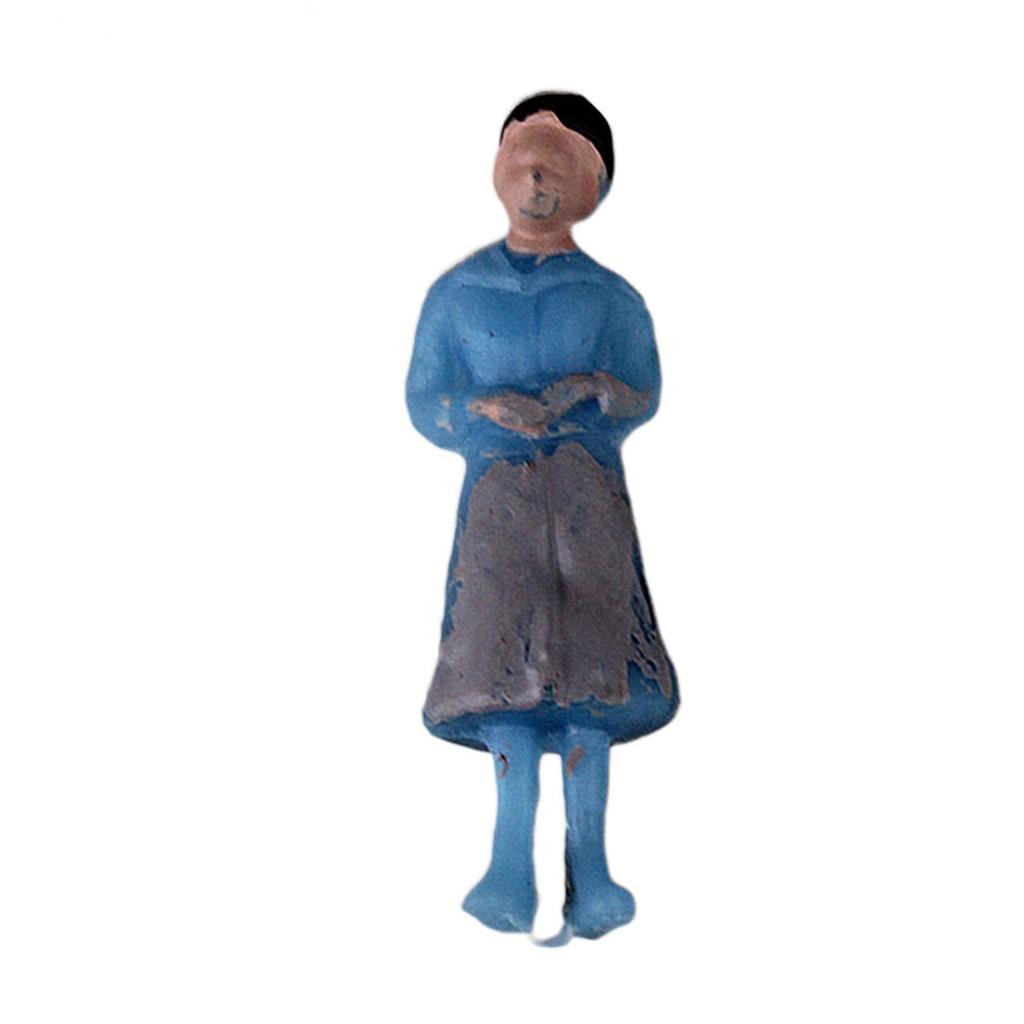 Mxfans 1000 Pieces Scale Mixed Miniatures Model Figures Multicolor for Miniature and Building Models 1100 Pre-painted Scenes, Railways,