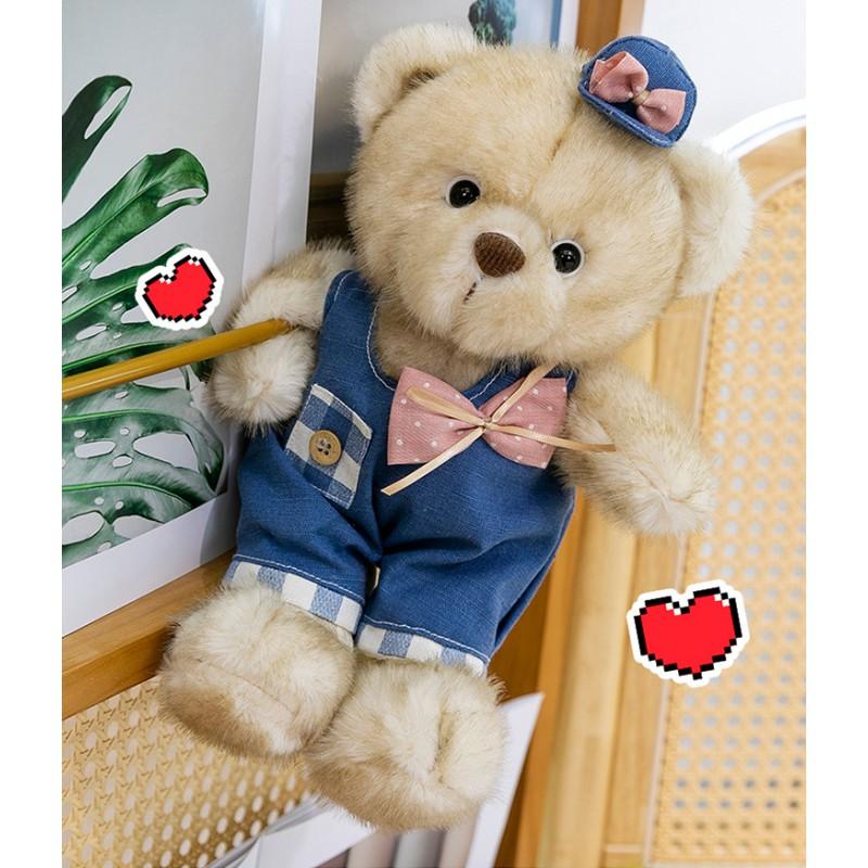 Soft Plush Bear Toy 30cm Valentines Gift Stress Relief Doll Teens Adults Cartoon Style Stuffed Animal In Multiple