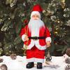 Creative 13inch Santa Claus Decorations Soft Velvet Santa Claus Doll Window Decoration Standing Santa Claus Xmas Tree Ornament