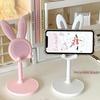 Růžový držák na telefon Stolní stojánek na mobilní telefon Pro smartphone Nastavitelná Roztomilý králíček Kreslený Stolní podpora