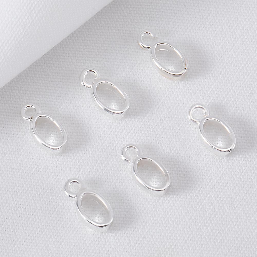 

10pcs 20pcs 18K Gold Plated Oval Bail Connectors for Jewelry Pendant Small Bails DIY Necklaces Making Accessories Pendant Holder 10PCS