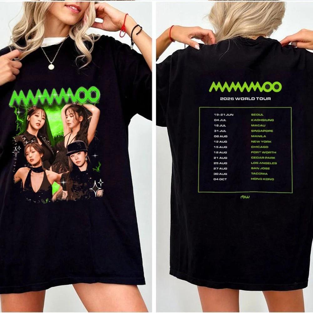 Mamamoo World Tour Shirts, Retro Mamamoo 2026 Tee, Mamamoo 4WARD T-shirt