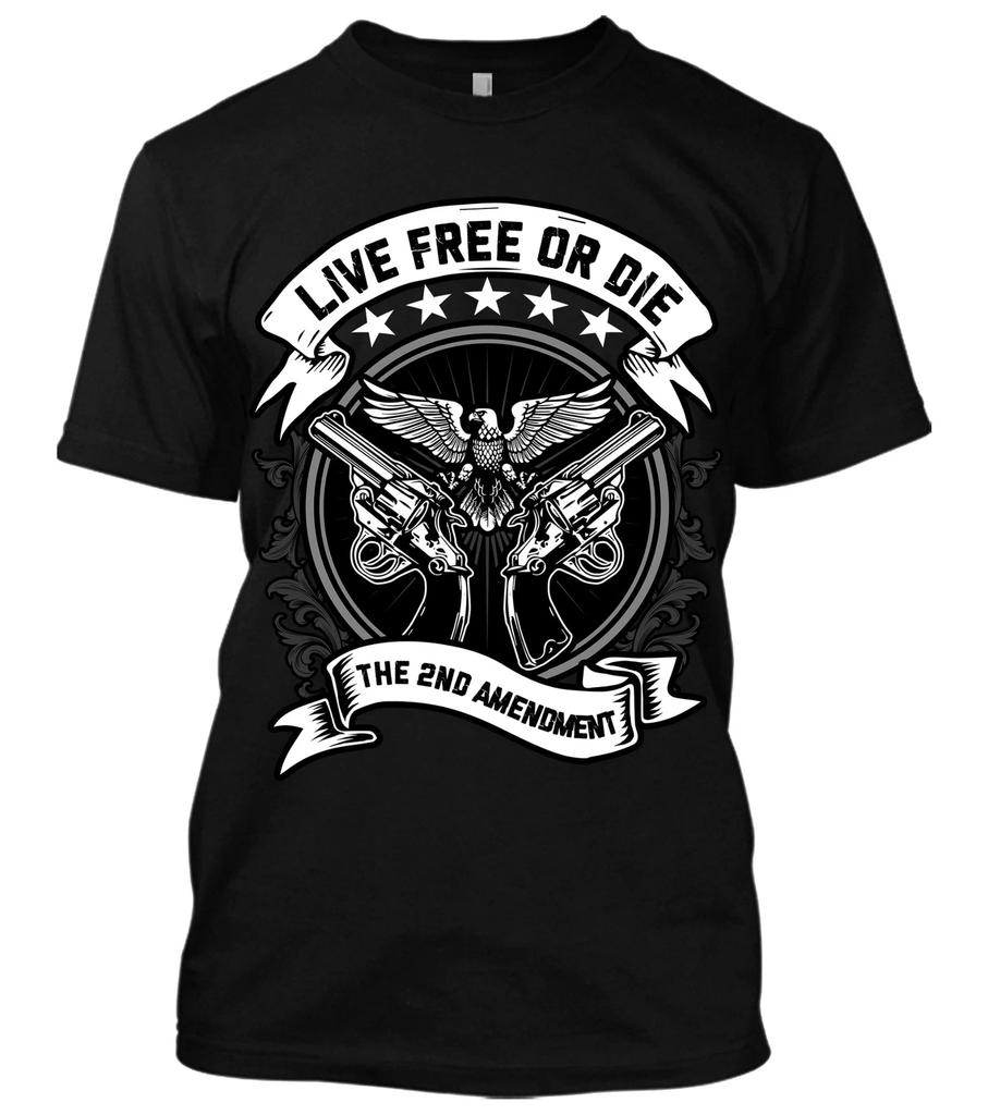 Second Amendment Live Free or Die Gun Rights 2nd Amendment DTOM Molon Labe Shirt
