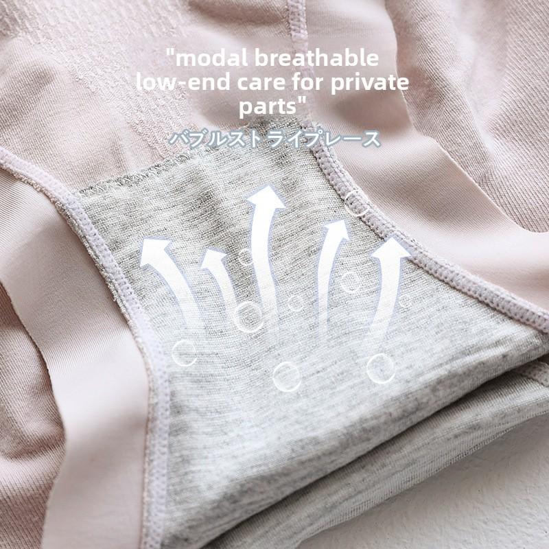 Big Size Female Spring Seamless High Waist Abdominal Lift Hip Triangle Briefs