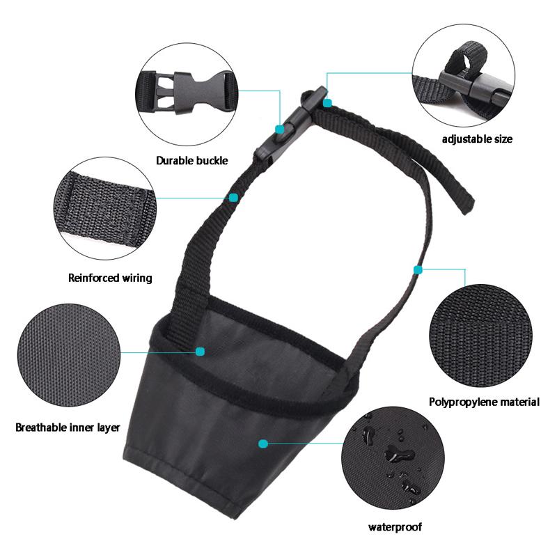 Nastavitelné Prodyšné Bezpečnostní Náhubky pro Psa Proti Kousání Proti Štěkání Proti Kousání