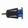 1 Pair Aluminum Alloy Bike Bicycle Handlebar Handle Grip Bar End Plug Cap Parts(Blue)