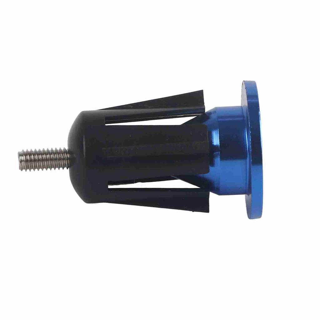 1 Pair Aluminum Alloy Bike Bicycle Handlebar Handle Grip Bar End Plug Cap Parts(Blue)