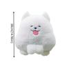Cute Puppy Stuffed Dog Keychain Soft Pillow Dog Plush Toy Samoyed Plush Doll  Car Key Accessories