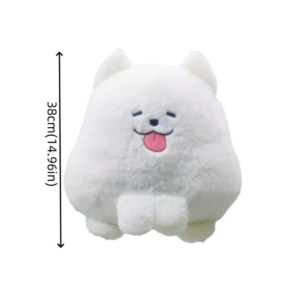 Stuffed Animal Stuffed Dog Keychain Soft Pillow Dog Plush Toy Samoyed Plush Doll  Bag Pendant